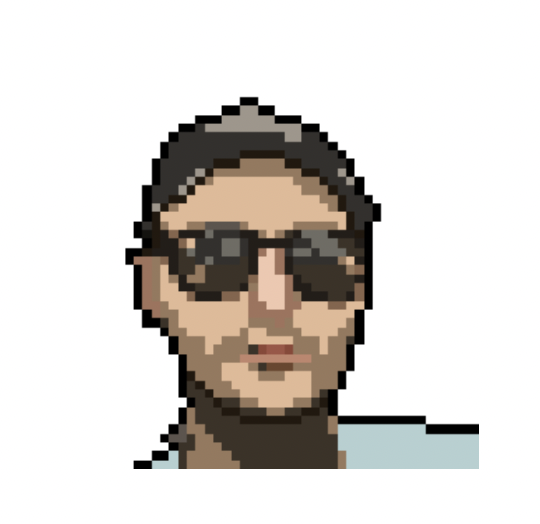 A pixelated self portrait